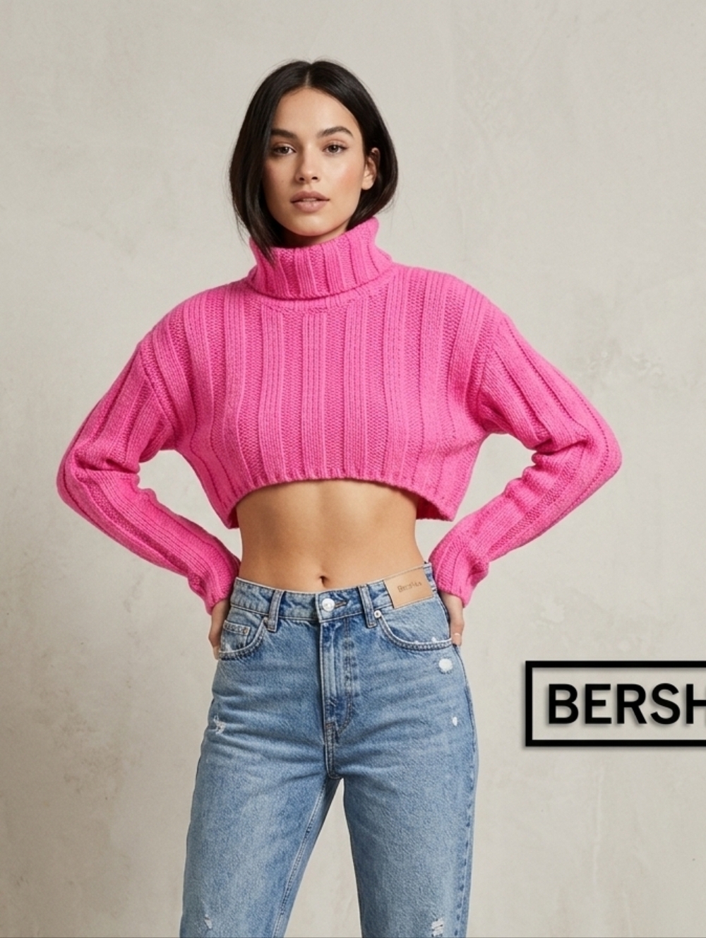 Bershka High-Rise Light Blue Mom Jeans